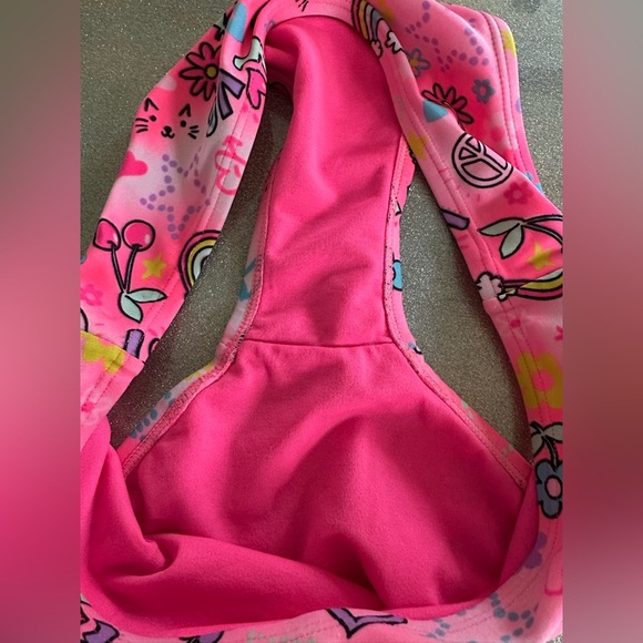 The Children's Place Pink Butterfly Bikini Set (876) - Picture 9 of 11